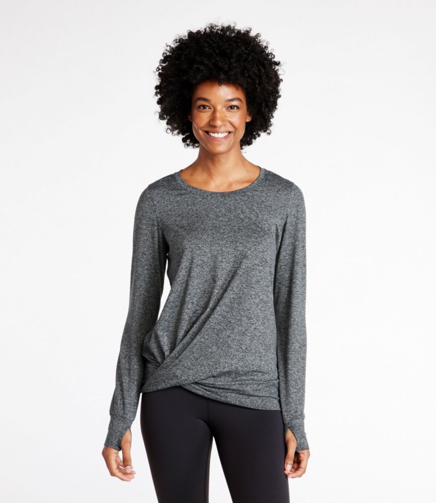 Women's VentureSoft Twist-Front Top, Long-Sleeve