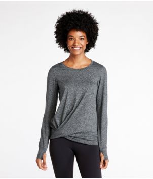 Women's VentureSoft Twist-Front Top, Long-Sleeve