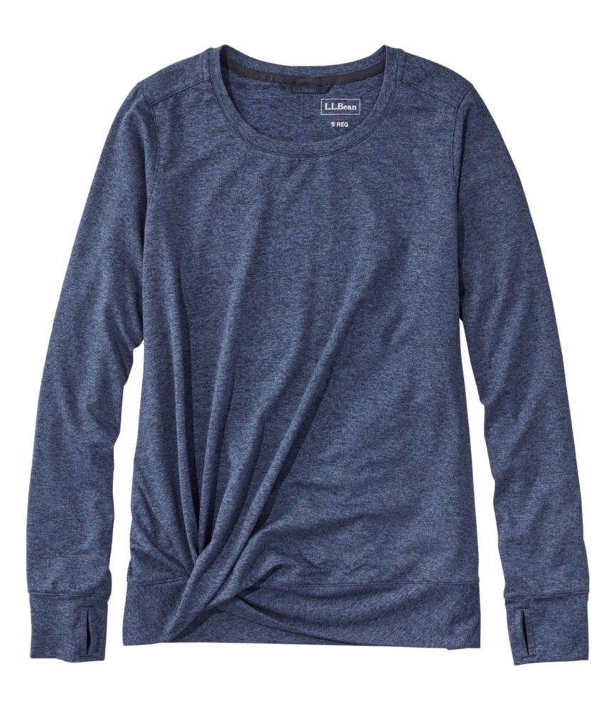 Women's VentureSoft Twist-Front Top, Long-Sleeve