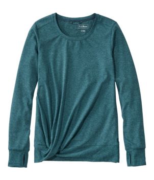 Women's VentureSoft Twist-Front Top, Long-Sleeve