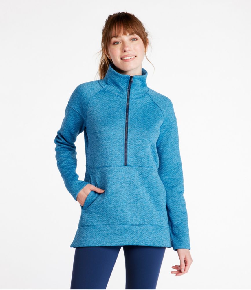 Women's FlexForward Quilted Half-Zip Pullover, Nautical Navy Heather, small image number 2