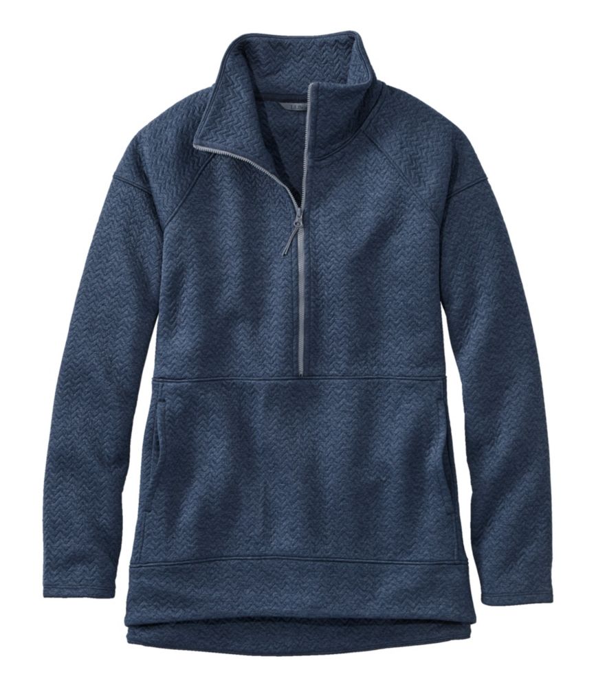 Women's FlexForward Quilted Half-Zip Pullover, Nautical Navy Heather, small image number 1