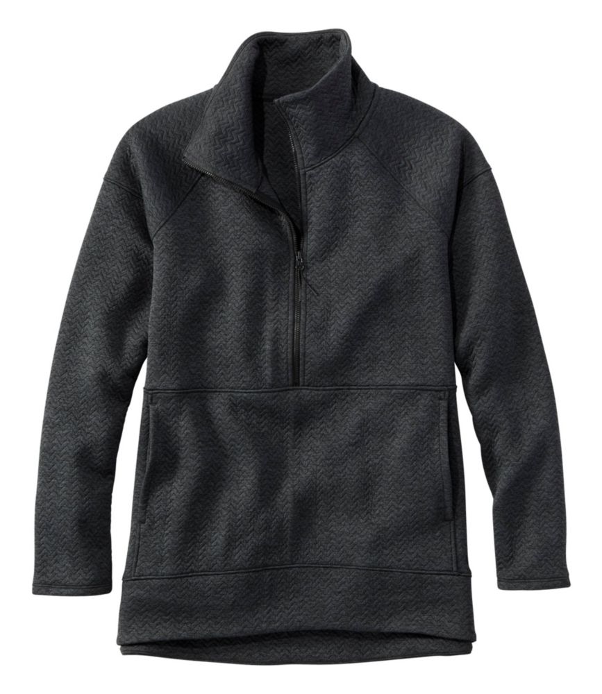 Women's FlexForward Quilted Half-Zip Pullover, Midnight Black Heather, small image number 1