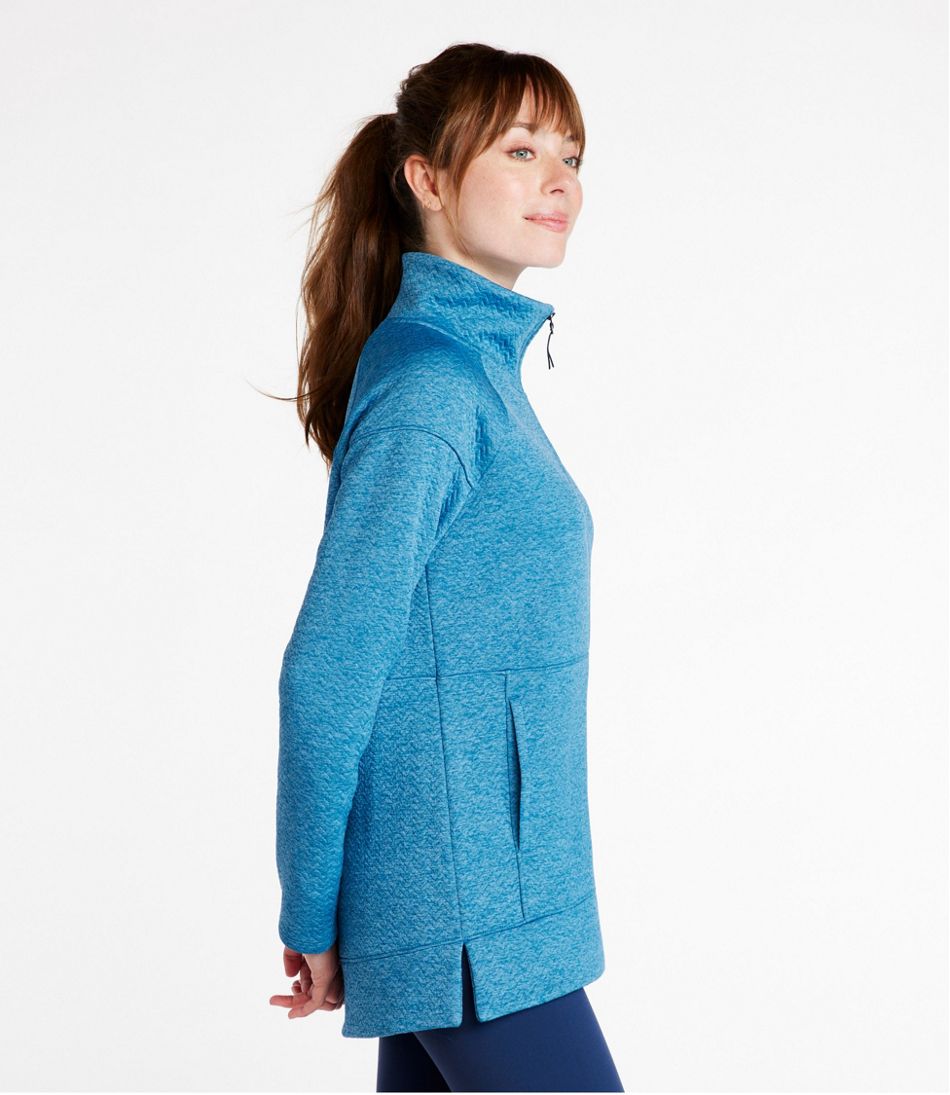 Women's Ultrasoft Sweats, Full-Zip Mock-Neck Jacket Stripe
