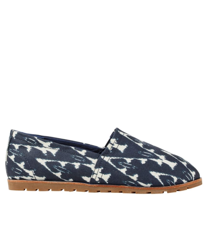 Women's Lakewashed Canvas Slip-Ons, Print, Indigo Ink Ikat, small image number 1