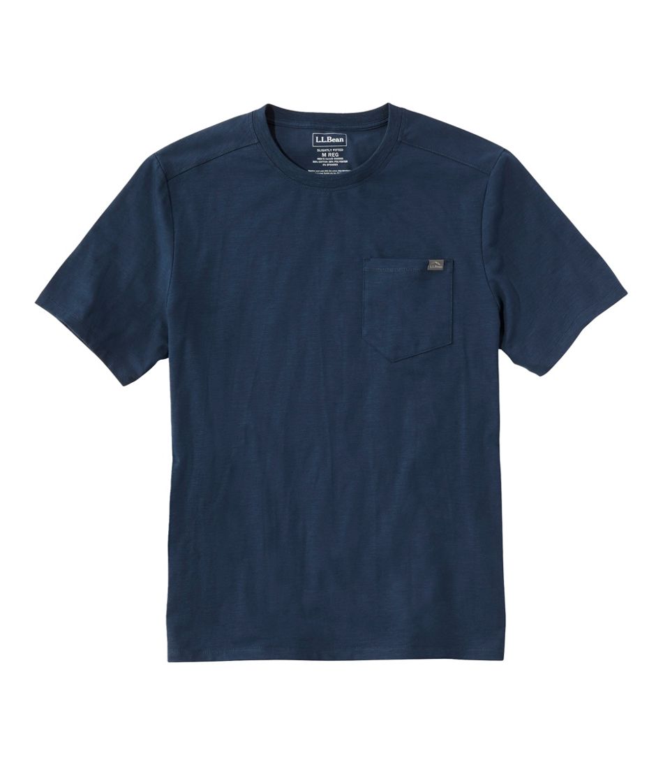 LL BEAN Blue Turquoise 2 Pockets Fishing Shirt Men's Size L 