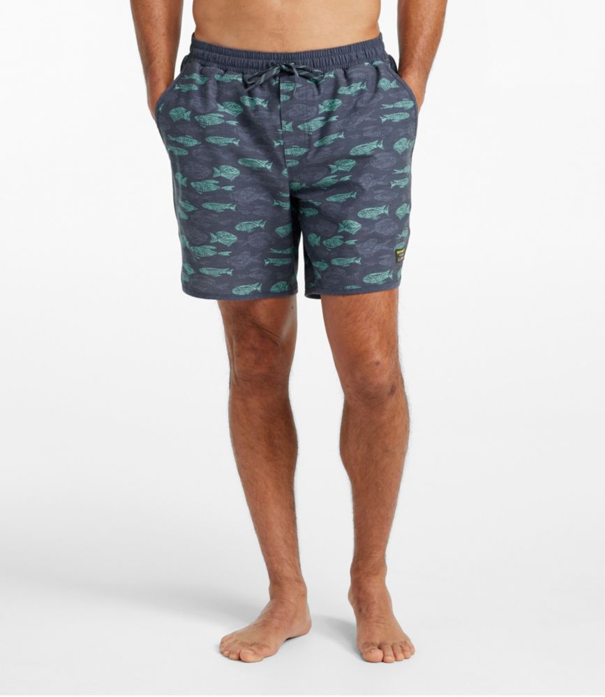 Men's All-Adventure Swim Shorts, Print, 7", , small image number 1