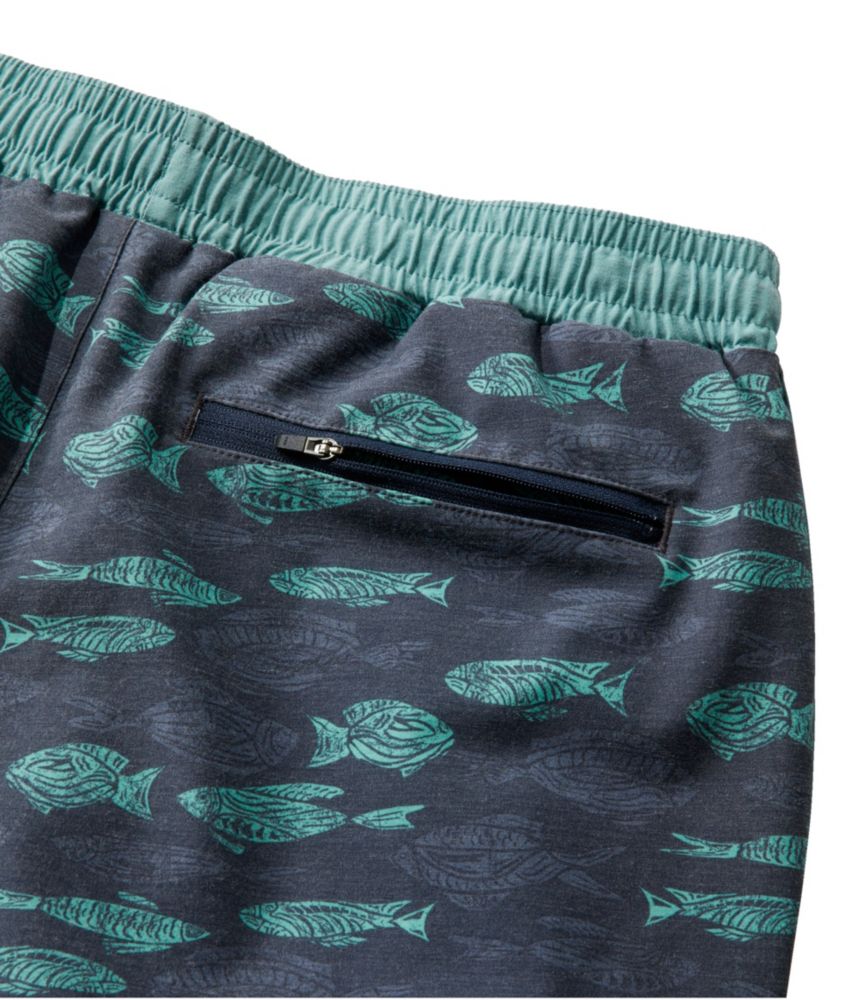 Men's All-Adventure Swim Shorts, Print, 7"