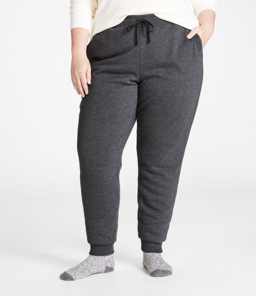 Women's 1912 Sherpa-Lined Lounge Pants, Carbon Navy, small image number 2