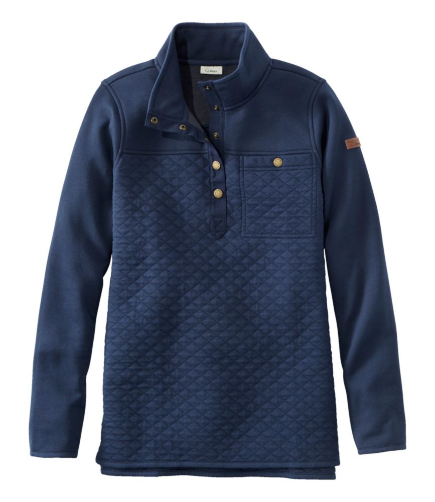 Women's Quilted Sweatshirt, Mockneck Tunic Sweatshirts & Fleece at L