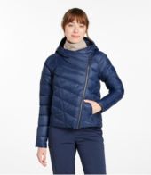 Bryanna Semi-Fitted Knee-Length Puffer in Lapis