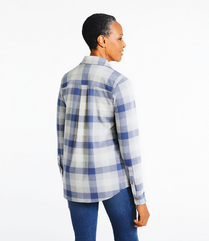 Women's L.L.Bean Favorite Knit Shirt, Plaid, , small image number 3