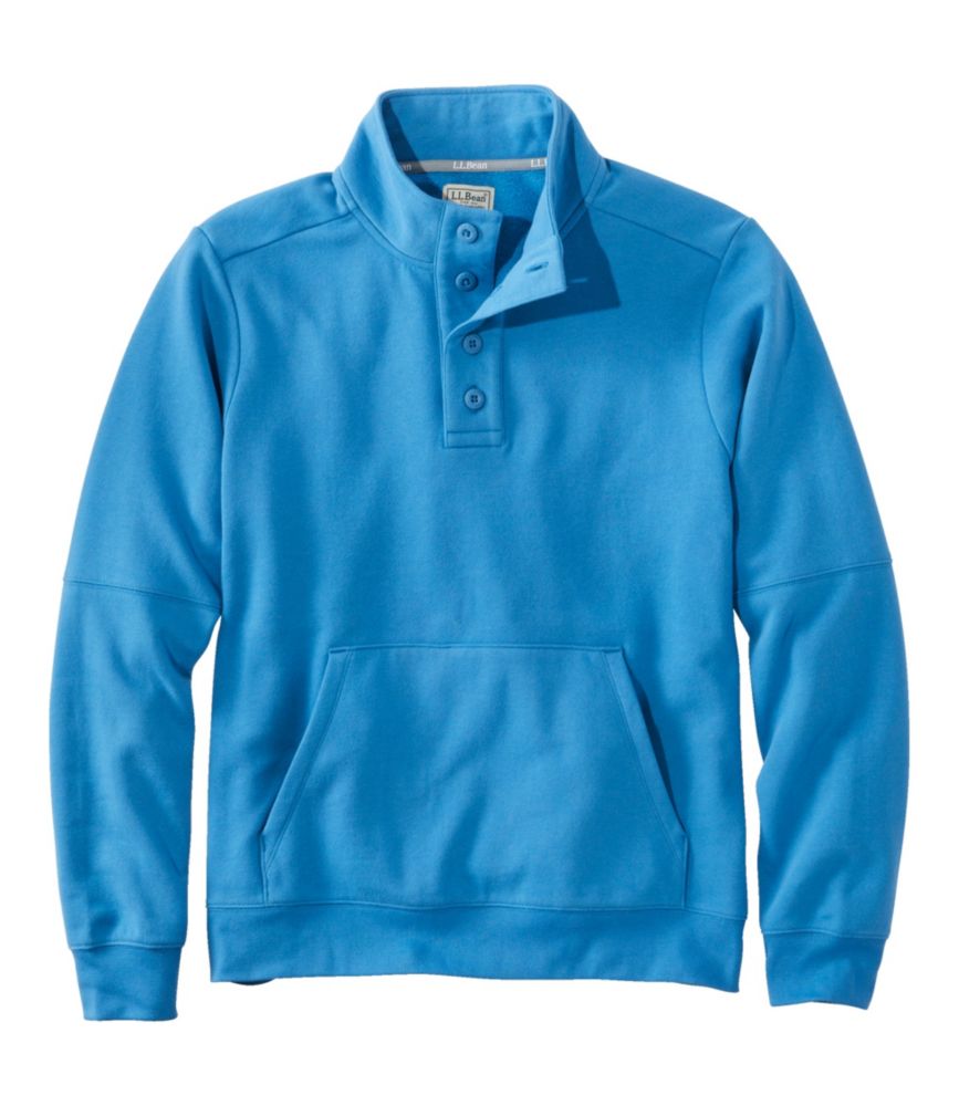 Men's L.L.Bean 1912 Sweatshirt, Button-Mock, Marine Blue, small image number 1