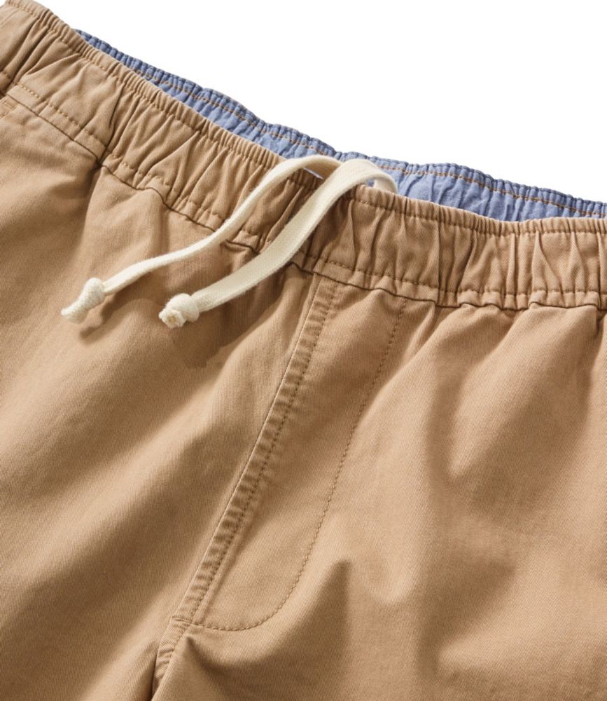 Men's Lakewashed Stretch Khaki Shorts, Pull-On, 8", Federal Gray, small image number 6