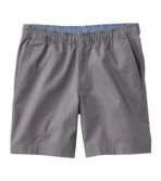 Men's Lakewashed Stretch Khaki Shorts, Pull-On, 8"