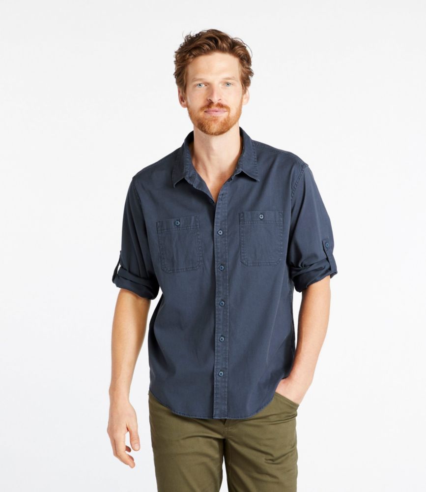 Men's Lakewashed Camp Shirt, Long-Sleeve, Traditional Untucked Fit, , small image number 2