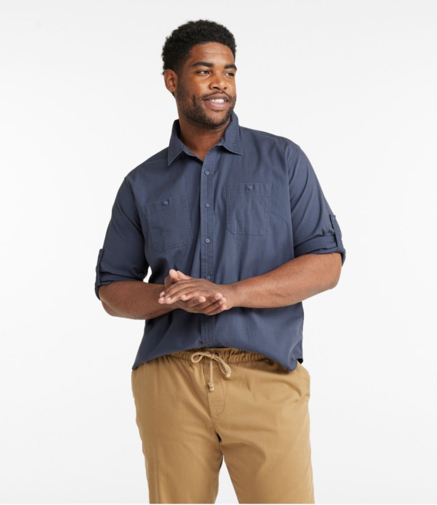 Men's Lakewashed Camp Shirt, Long-Sleeve, Traditional Untucked Fit, , small image number 4