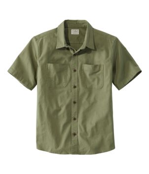 Men's BeanFlex® Twill Shirt, Traditional Untucked Fit, Short-Sleeve