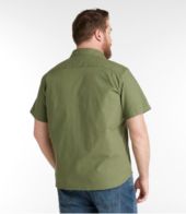 Men's BeanFlex Twill Shirt, Traditional Untucked Fit, Short-Sleeve