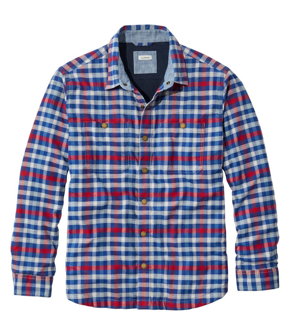 Men's BeanFlex All-Season Flannel, Waffle-Lined Shirt, Traditional ...