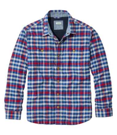 Men's BeanFlex® All-Season Flannel, Waffle-Lined Shirt, Traditional Untucked Fit