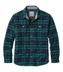 Men's Scotch Plaid Flannel Shirt, Traditional Fit | Casual Button