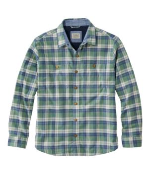 Men's BeanFlex All-Season Flannel, Waffle-Lined Shirt, Traditional Untucked Fit