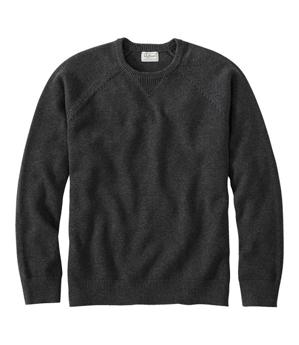Wicked Soft Cotton Cashmere Crew, Midnight Black, largeimage number 0