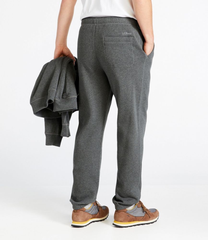 Men's Athletic Sweats, Zip-Fly Sweatpants with Internal Drawstring, Charcoal Heather, small image number 3