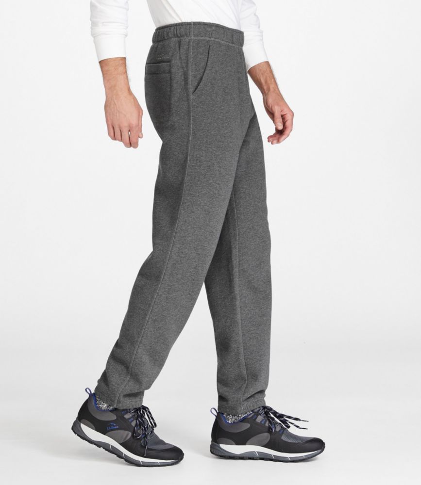 Men's Athletic Sweats, Pull-On Sweatpants with Internal Drawstring, Charcoal Heather, small image number 4