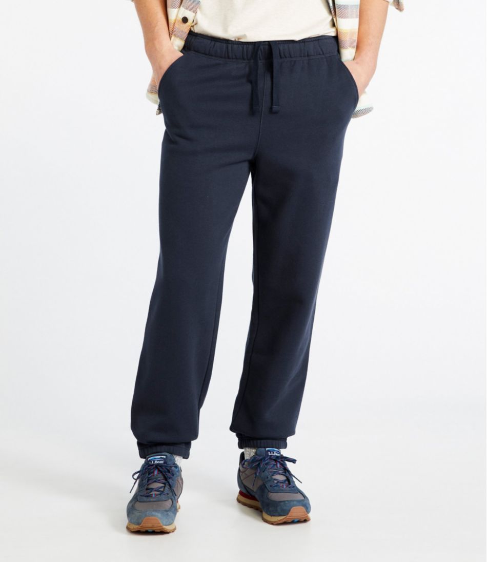 Men's Athletic Sweats, Pull-On Sweatpants with Internal Drawstring Charcoal Heather Medium, Cotton | L.L.Bean, 30