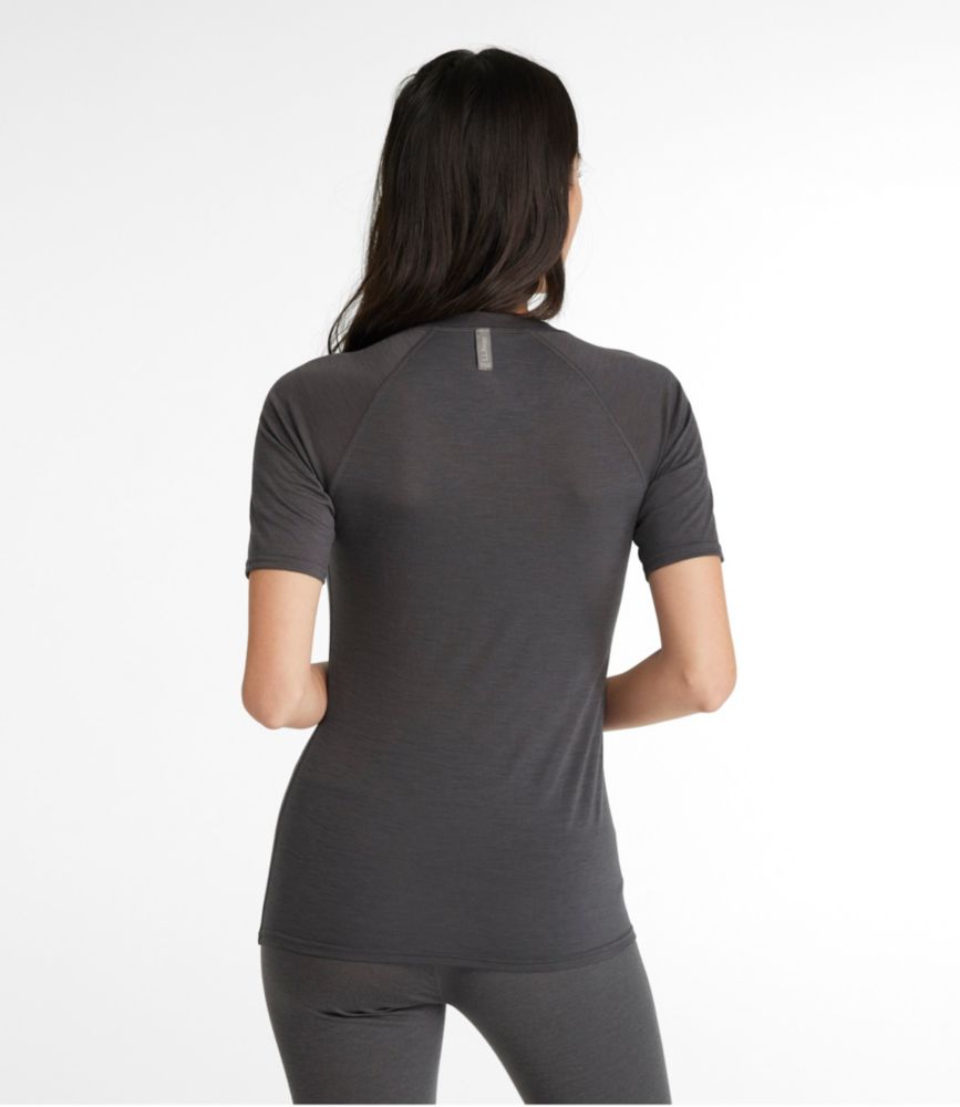 Women's Cresta Ultralight 150 Crew Top, Short-Sleeve, Alloy Gray, small image number 3