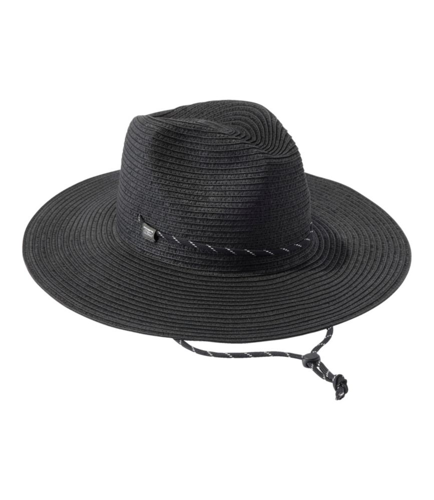 Adults' L.L.Bean SunSmart® Straw Hat, Black, small image number 1