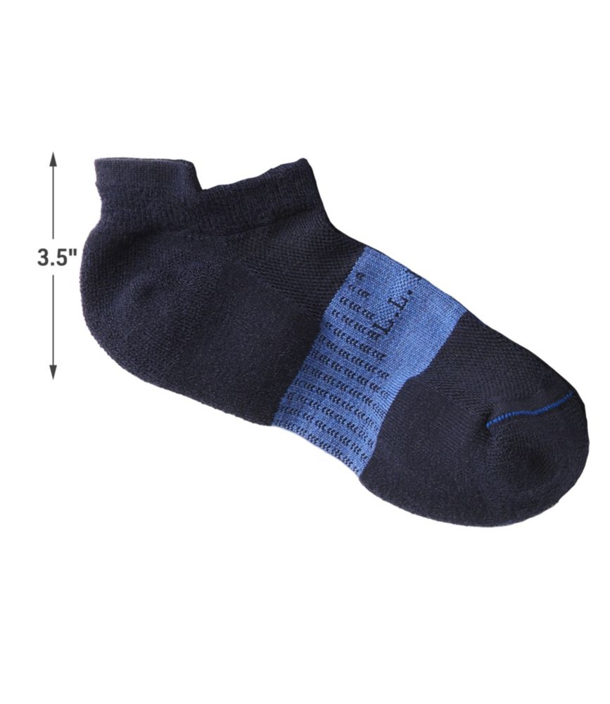 Women's L.L.Bean Athletic Socks, Four-Pack, Nautical Navy Multi, small image number 2