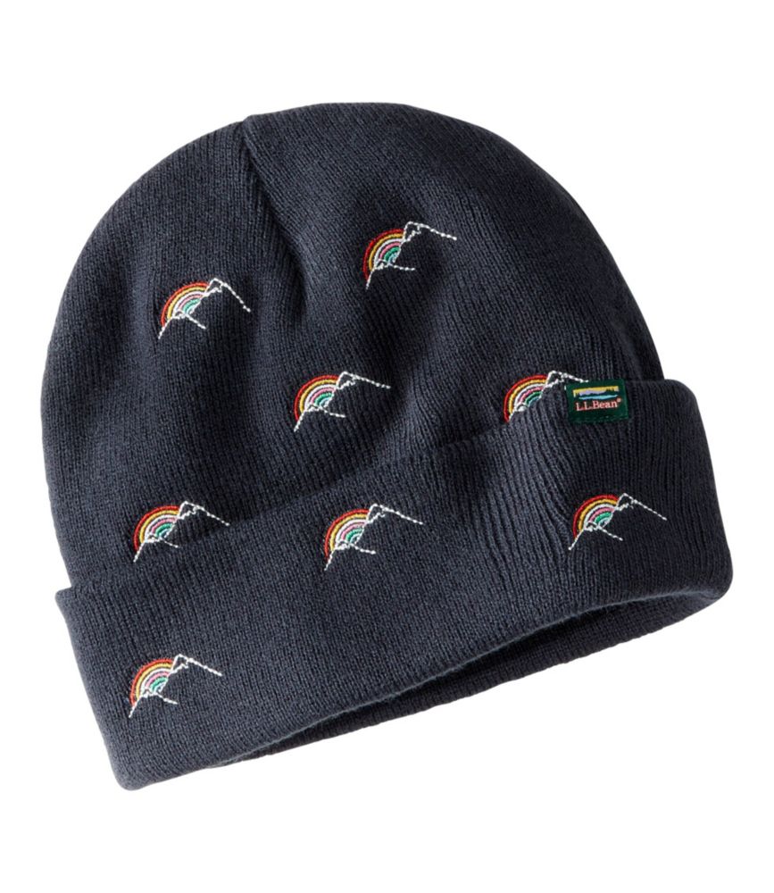 Kids' L.L.Beanie, Critter, Navy Mountain Rainbow, small image number 1