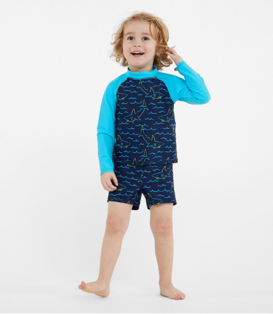 Toddlers' Sun-and-Surf Swim Set, Capri Blue Color Block, small image number 2