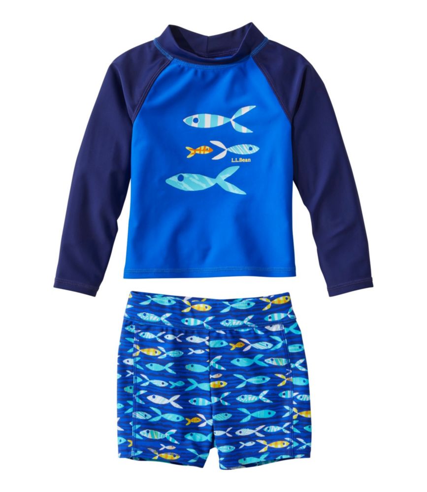 Toddlers' Sun-and-Surf Swim Set, Capri Blue Color Block, small image number 1