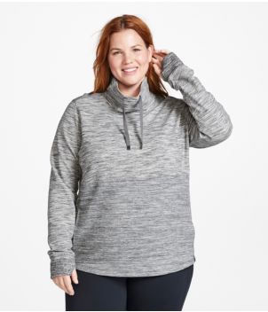 Women's L.L.Bean Cozy Mixed-Knit Pullover, Marled
