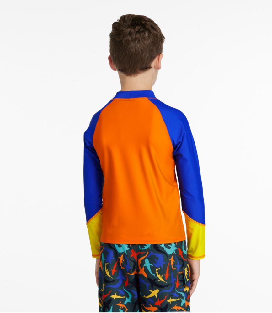 Kids' Sun-and-Surf Swim Shirt, Beach Glass Color Block, small image number 3