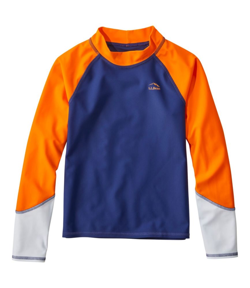 Kids' Sun-and-Surf Swim Shirt, Night Color Block, small image number 1