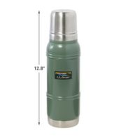 Large LL Bean Thermos Stainless Steel Coffee Soup /Hot/ Cold Thermos oz.  Handle