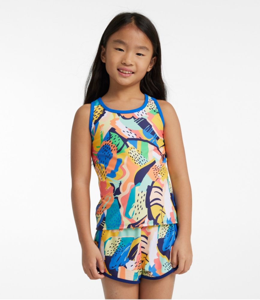 Girls' Watersports Swimwear, Tankini Short Set