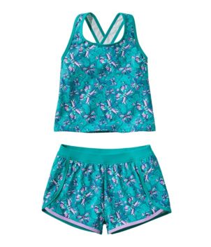 Girls' Watersports Swimwear, Tankini Short Set