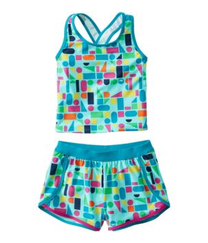 Girls' Watersports Swimwear, Tankini Short Set