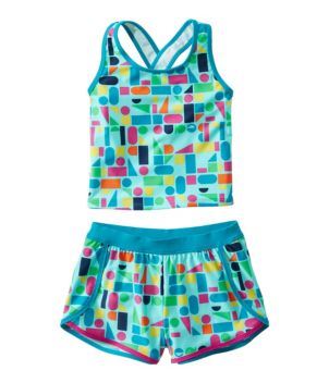 Girls' Watersports Swimwear, Tankini Short Set