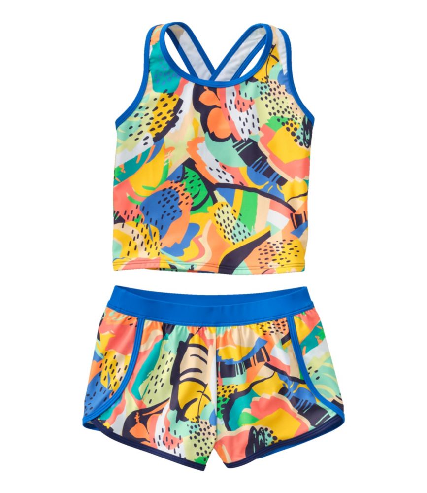 Girls' Watersports Swimwear, Tankini Short Set