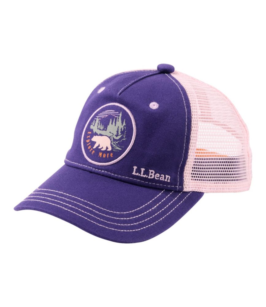 Toddlers' Trucker Hat, Midnight Purple Bear Patch, small image number 1