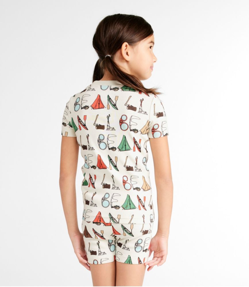 Kids' Organic Cotton Fitted Pajamas, Short-Sleeve, , small image number 3