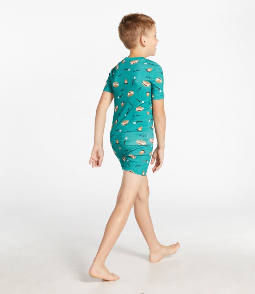 Kids' Organic Cotton Fitted Pajamas, Short-Sleeve, , small image number 5