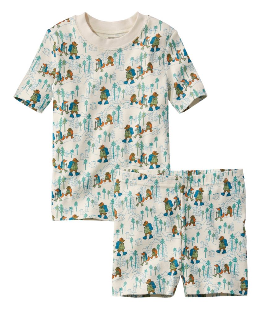 Kids' Organic Cotton Fitted Pajamas, Short-Sleeve